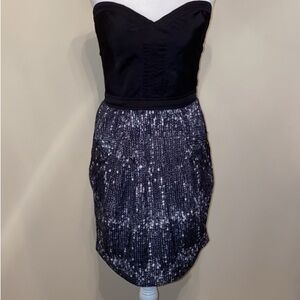 Black and White mini Cocktail Dress